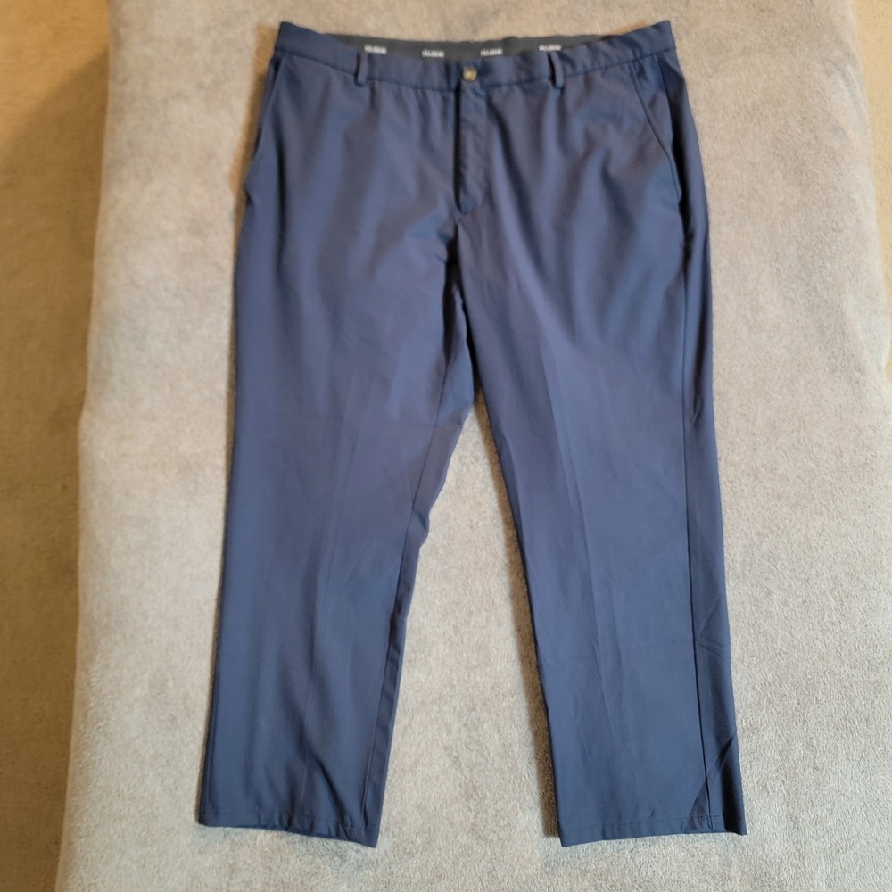 Jos A Bank Traveler Golf Pants Men 40x30 BLUE Tailored Fit Stretch Classic Chino